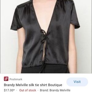 Brandy Melville tie front top